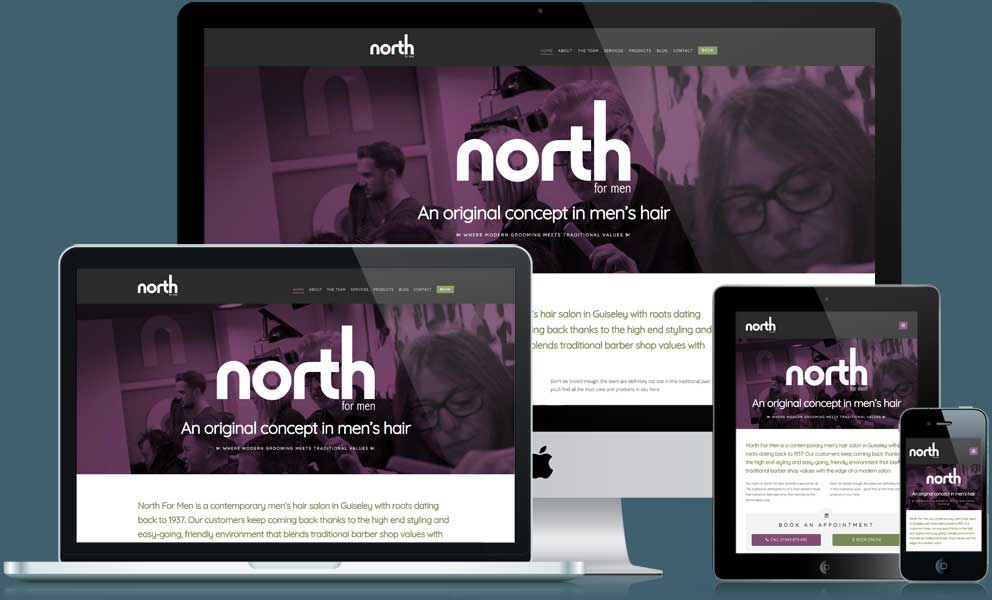 North For Men website