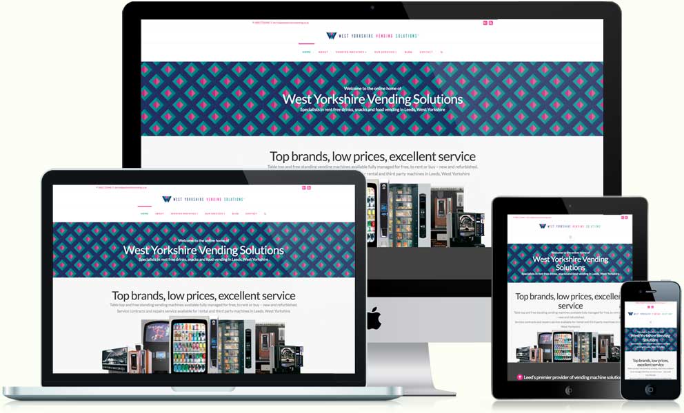 West Yorkshire Vending Solutions website