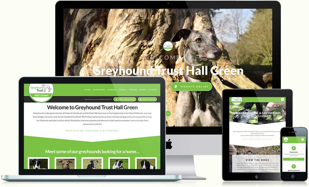 Greyhound Trust Hall Green website